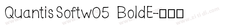 QuantisSoftw05 BoldE字体转换